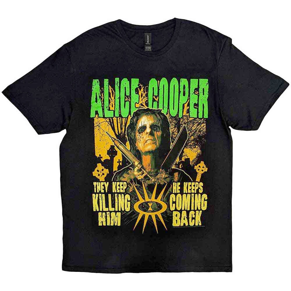 Alice Cooper - Graveyard Heren Tshirt - Zwart